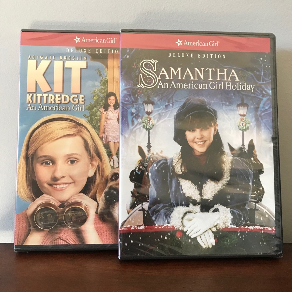 American Girl DVD’s Set of 2 Brand New Kit Kittredge and Samantha An AG Holiday